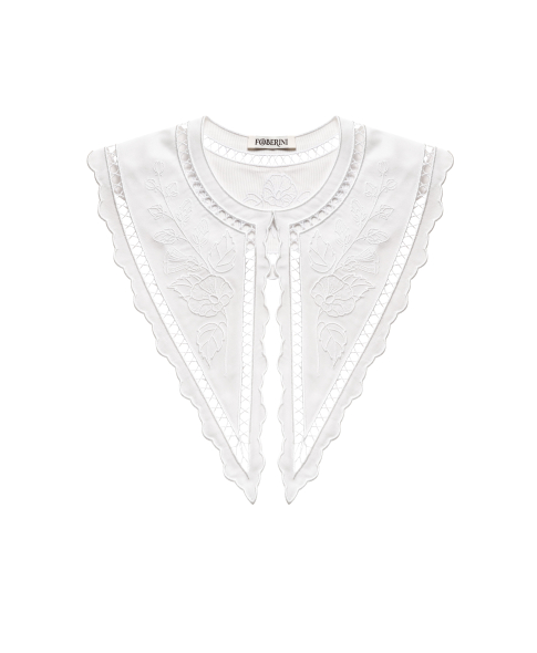"Mallow" white collar photo