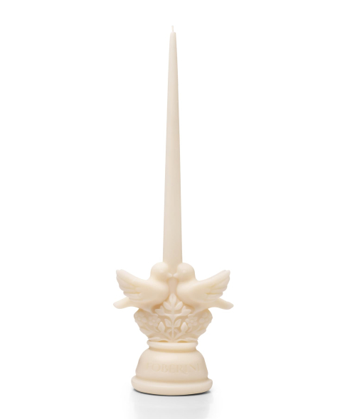 "The Lovers" white candle photo