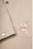 "The Bloom of Bukovyna" men's beige jacket photo