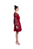 "Ulyana" bordo mini dress photo