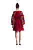 "Ulyana" bordo mini dress photo