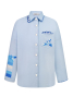 "The Bloom of Bukovyna" blue women's jacket photo
