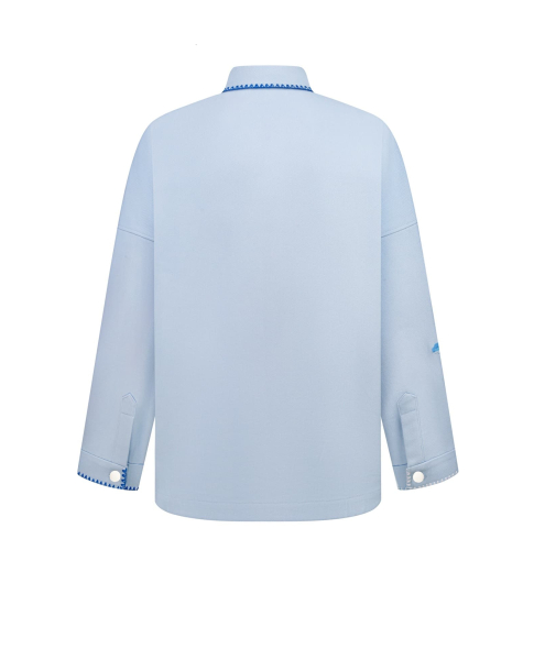 "The Bloom of Bukovyna" blue women's jacket photo