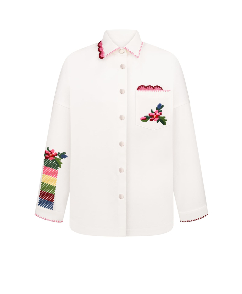 "The Bloom of Bukovyna" white jacket photo