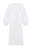 "Mallow" white midi-dress photo