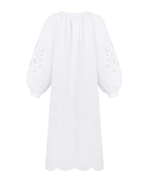 "Mallow" white midi-dress photo