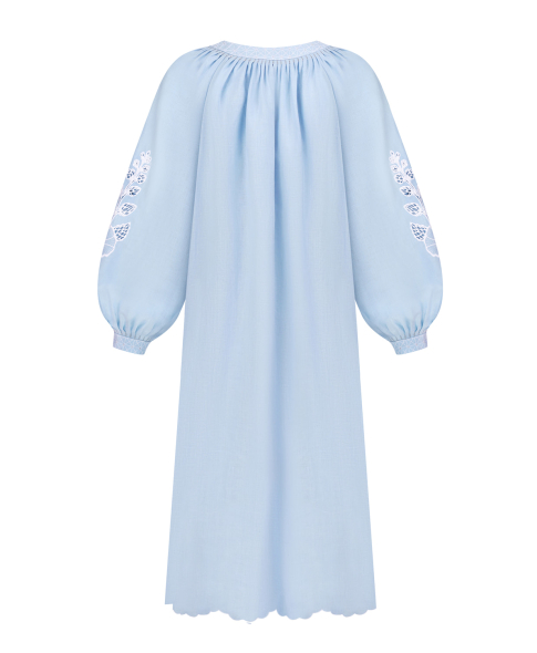 "Mallow" blue midi-dress photo