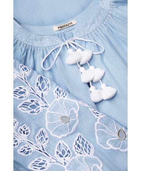 "Mallow" blue midi-dress photo