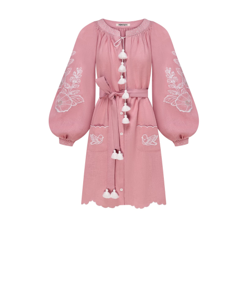 "Mallow" pink mini dress photo