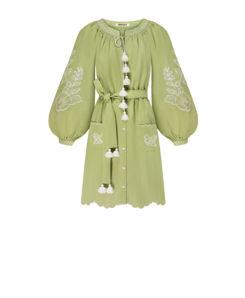 "Mallow" green mini dress photo