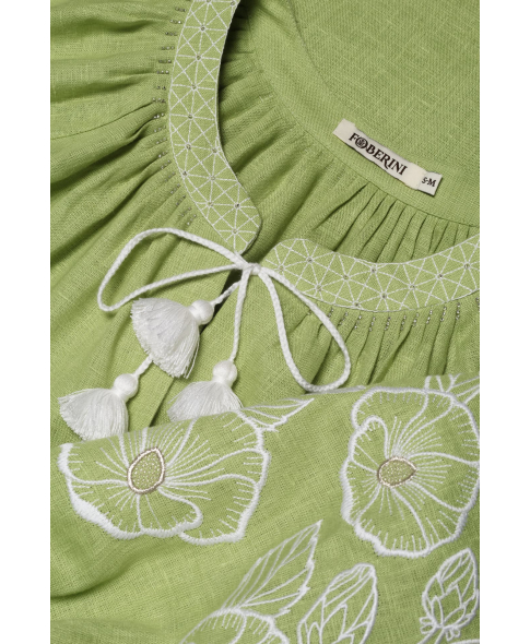 "Mallow" green mini dress photo