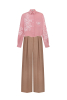 "Mallow" pink crop blouse photo