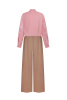 "Mallow" pink crop blouse photo