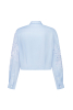 "Mallow" blue crop blouse photo