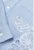 "Mallow" blue crop blouse photo