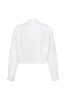 “Mallow” white crop blouse photo