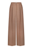 "Mallow" brown linen pants photo
