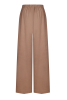 "Mallow" brown linen pants photo