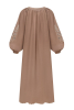 "Mallow" brown midi-dress photo