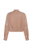 "Mallow" brown crop blouse photo
