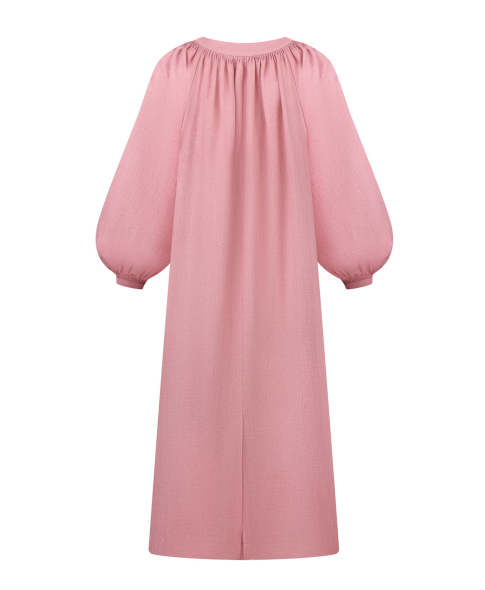 "Rosa" pink midi-dress photo