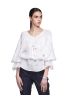 "White orchid" white blouse photo