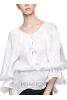 "White orchid" white blouse photo